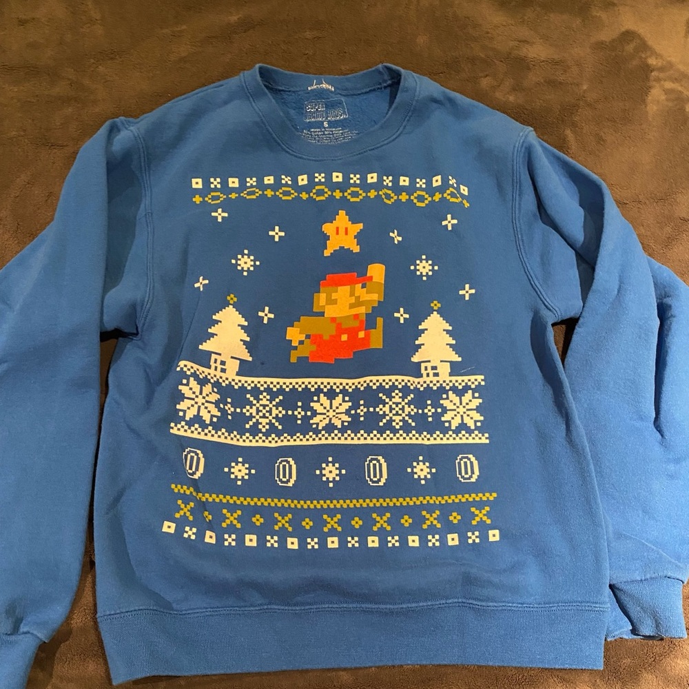 Mario Nintendo Video Game Ugly Christmas Sweater